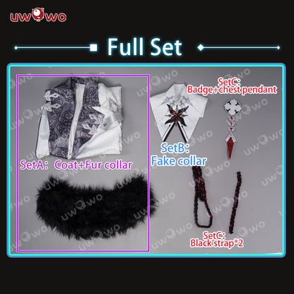 【Pre-sale】Uwowo Genshin Impact Fatui Cosplay Arlecchino Cosplay Harbingers The Knave Snezhnaya Cosplay Costume - Uwowo Cosplay