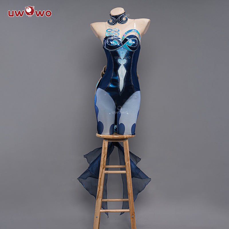 【In Stock】Uwowo Genshin Impact: Bonanus Hydro Yakshas Liyue Female Cosplay Costume - Uwowo Cosplay