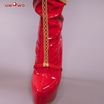 Exclusive Authorization Uwowo X Sakiyamama FGO Fanart Artoria Pendragon Christmas Ver. Cosplay Shoes - Uwowo Cosplay