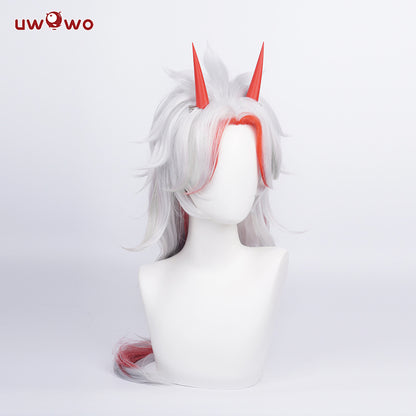 【Pre-sale】Uwowo Game Genshin Impact Wig Arataki Itto Cosplay Wig With Horns - Uwowo Cosplay