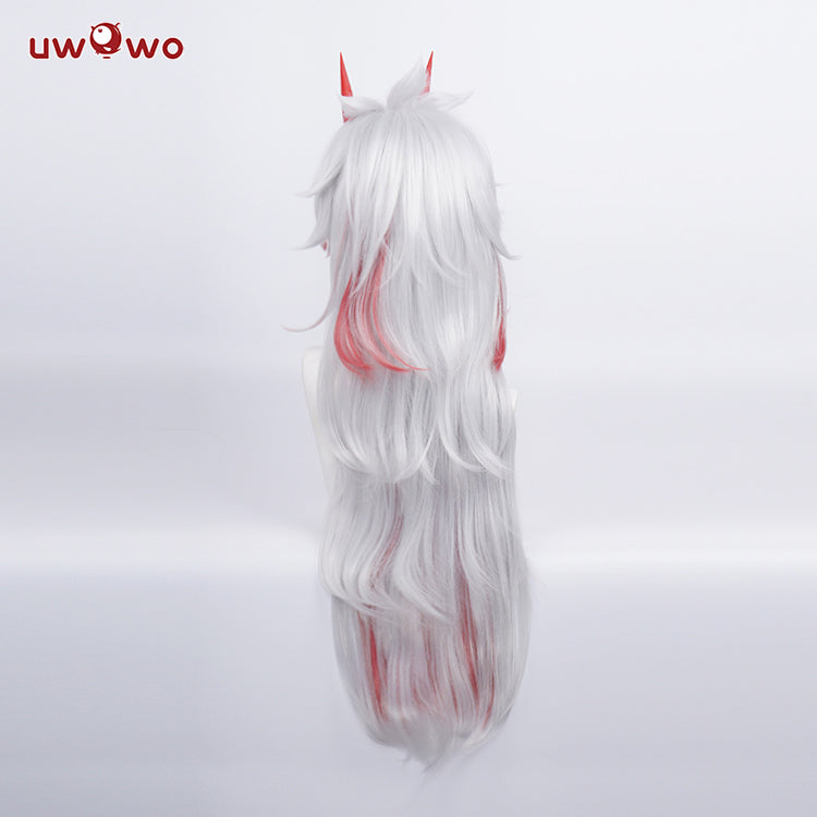 【Pre-sale】Uwowo Game Genshin Impact Wig Arataki Itto Cosplay Wig With Horns - Uwowo Cosplay