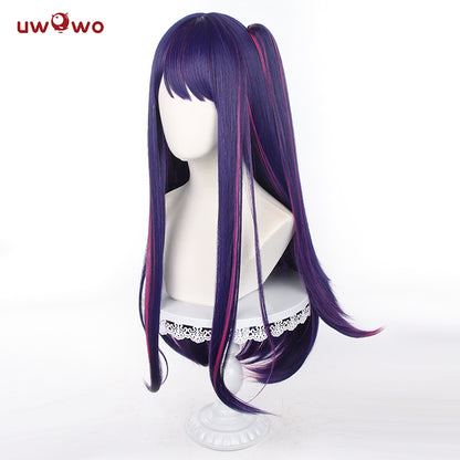 Uwowo Anime Oshi no Ko Cosplay Hoshino Ai Cosplay Wig Purple Long Hair