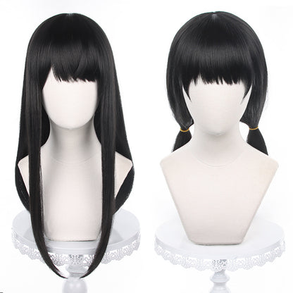 Uwowo Mange Anime Cosplay Chainsaw Man Cosplay Wig Mitaka Asa Wig Long Black Hair - Uwowo Cosplay