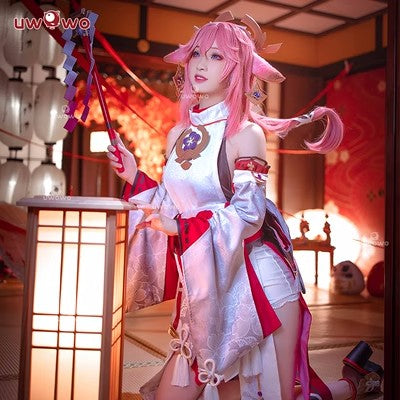 【Special Discount】Uwowo Game Genshin Impact Inazuma Yae Miko Cosplay Costume