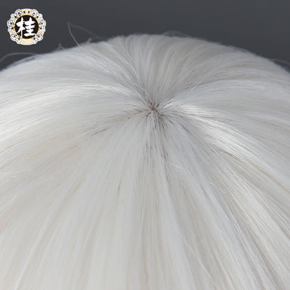 Uwowo Nier: Automata 2B Cosplay Wig 30cm Milky white Short Hair - Uwowo Cosplay