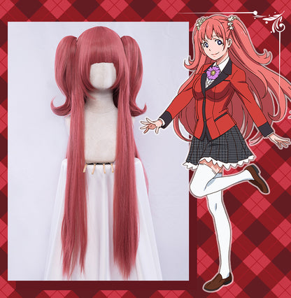 Uwowo Anime Kakegurui Cosplay Wig Yumemite Yumemi Wig 90cm Hair Ponytail - Uwowo Cosplay