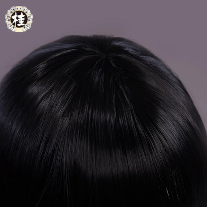 【Pre-sale】Uwowo Anime Kakegurui Jabami Yumeko Cosplay Wig 80cm Around Long Black Hair - Uwowo Cosplay