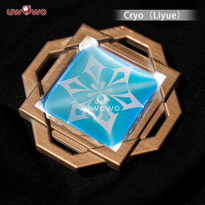 Uwowo Game Genshin Impact Visions Mondstadt/Liyue/Inazuma/Sumeru "Eye of God" Led Cosplay Props - Uwowo Cosplay