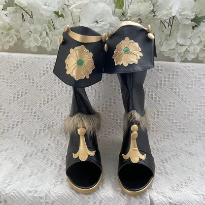 Uwowo Genshin Impact Sumeru Dendro Avidya Forest Ranger Trainee Cosplay Shoes Collei Boots Customized Shoes - Uwowo Cosplay