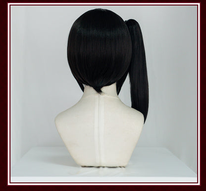 Uwowo Demon Slayer: Kimetsu no Yaiba Tsuyuri Kanawo Cosplay Wig 48cm Black Wig - Uwowo Cosplay