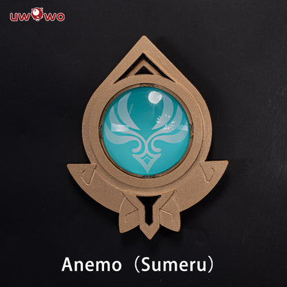 Uwowo Game Genshin Impact Visions Mondstadt/Liyue/Inazuma/Sumeru "Eye of God" Led Cosplay Props - Uwowo Cosplay