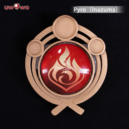 Uwowo Game Genshin Impact Visions Mondstadt/Liyue/Inazuma/Sumeru "Eye of God" Led Cosplay Props - Uwowo Cosplay
