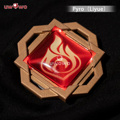 Uwowo Game Genshin Impact Visions Mondstadt/Liyue/Inazuma/Sumeru "Eye of God" Led Cosplay Props - Uwowo Cosplay