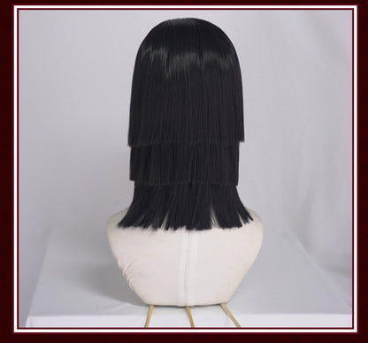 Uwowo Demon Slayer: Kimetsu no Yaiba Iguro Obanai Cosplay Wig 40cm Black Wig - Uwowo Cosplay