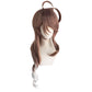 【Pre-sale】UWOWO Game Arknights Eyjafjalla Cosplay Wig 80cm Brown Silver Gray Gradient Wavy Hair Cosplay Wig - Uwowo Cosplay