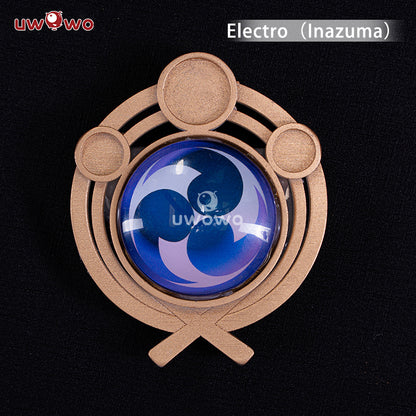 Uwowo Game Genshin Impact Visions Mondstadt/Liyue/Inazuma/Sumeru "Eye of God" Led Cosplay Props - Uwowo Cosplay