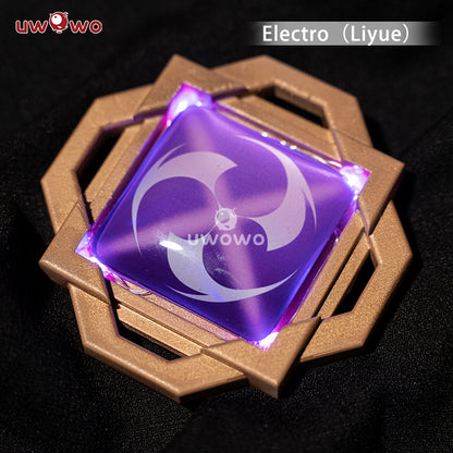 Uwowo Game Genshin Impact Visions Mondstadt/Liyue/Inazuma/Sumeru "Eye of God" Led Cosplay Props - Uwowo Cosplay