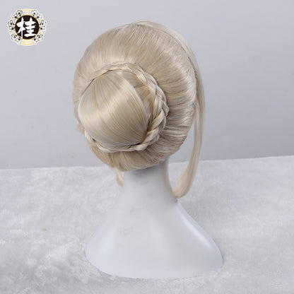 【Pre-sale】UWOWO Anime Fate Stay Night Saber Alter/Arturia Pendragon Alter Cosplay Wig 35cm Gold Hair Matte Synthetic Heat Resistant Fiber - Uwowo Cosplay